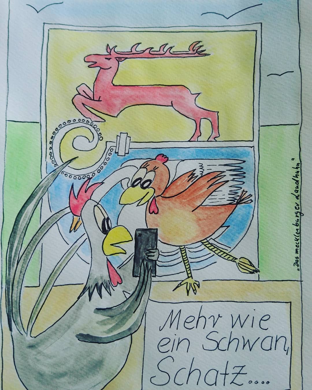 Landhuhn-Gegacker vom 15. Apr 2020 Landhuhn-Gegacker vom 15. Apr 2020