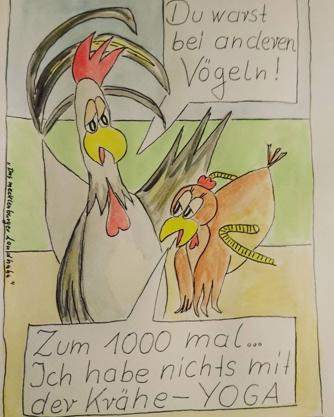 Landhuhn-Gegacker vom 16. Apr 2020 Landhuhn-Gegacker vom 16. Apr 2020