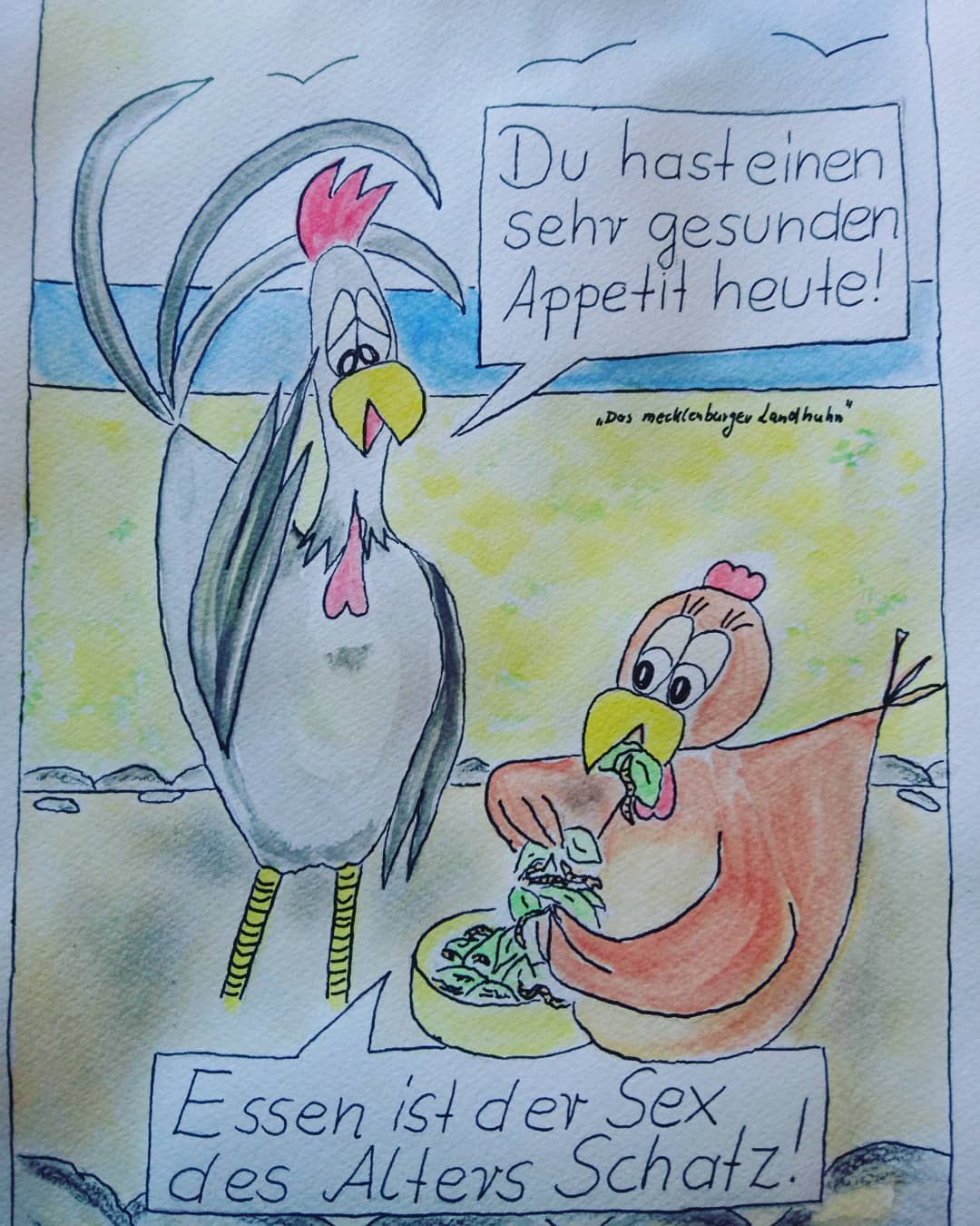 Landhuhn-Gegacker vom 19. Apr 2020 Landhuhn-Gegacker vom 19. Apr 2020