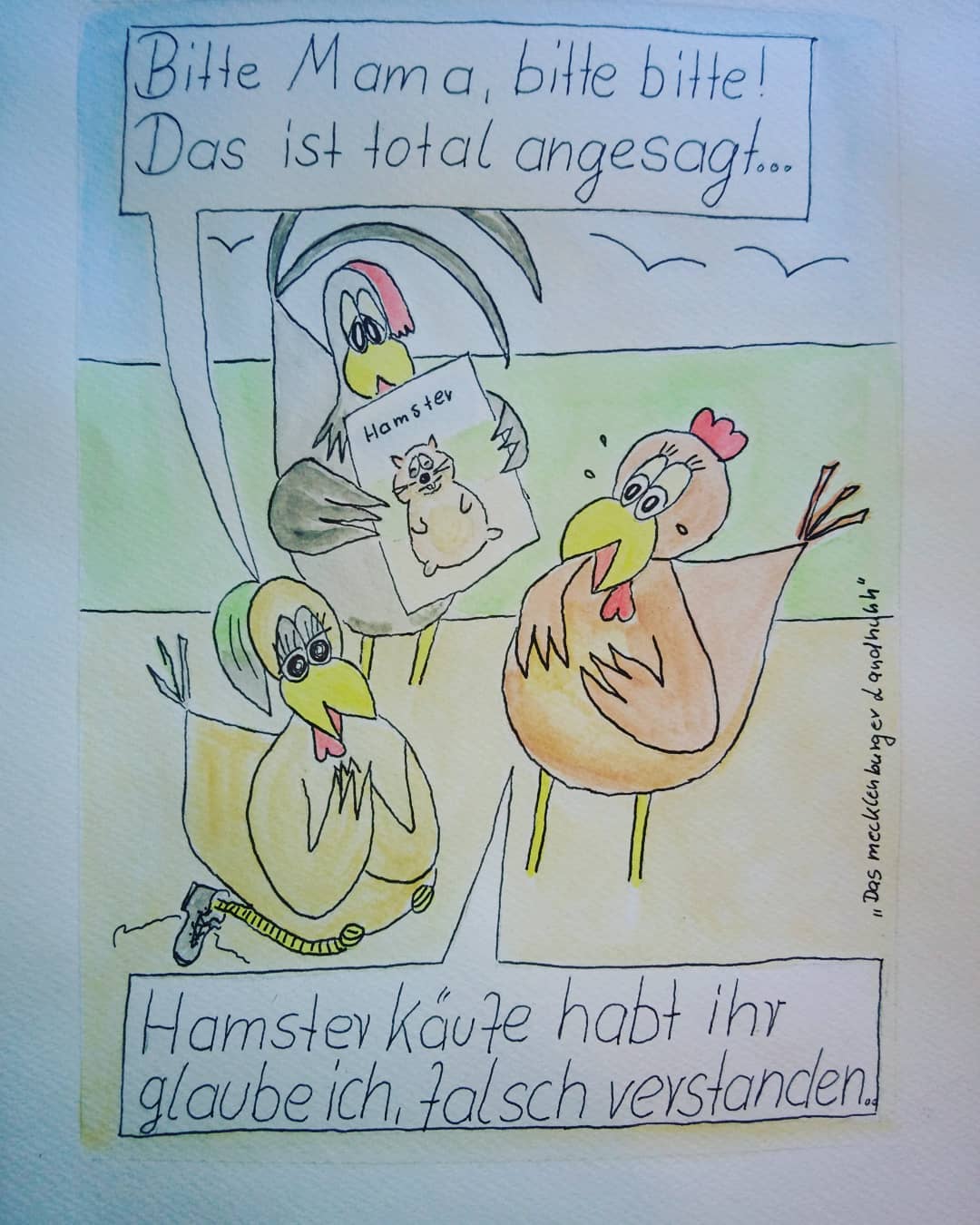 Landhuhn-Gegacker vom 22. Apr 2020 Landhuhn-Gegacker vom 22. Apr 2020
