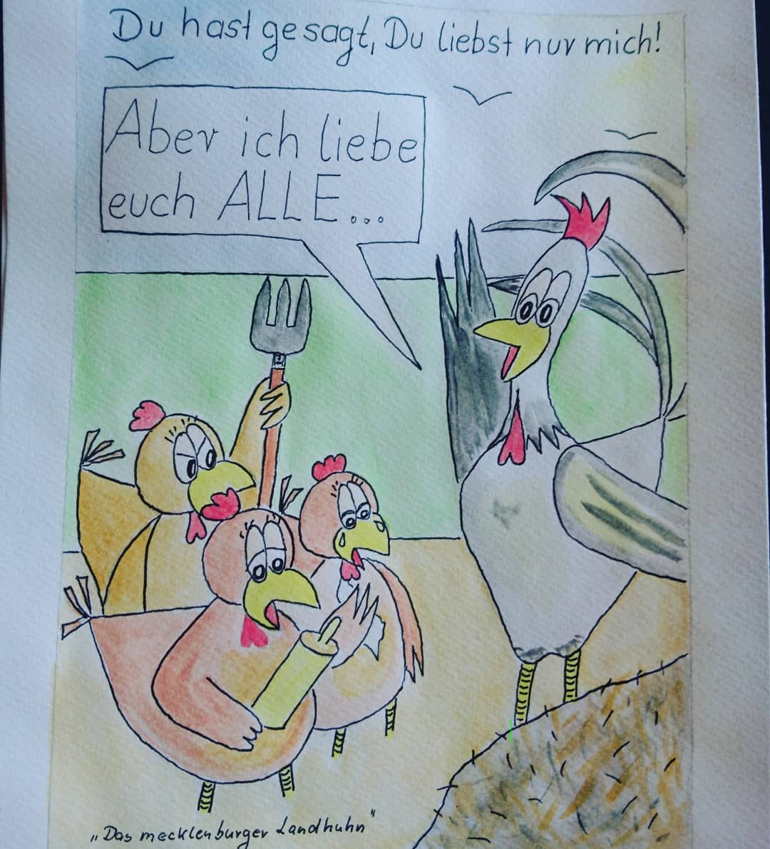 Landhuhn-Gegacker vom 23. Apr 2020 Landhuhn-Gegacker vom 23. Apr 2020