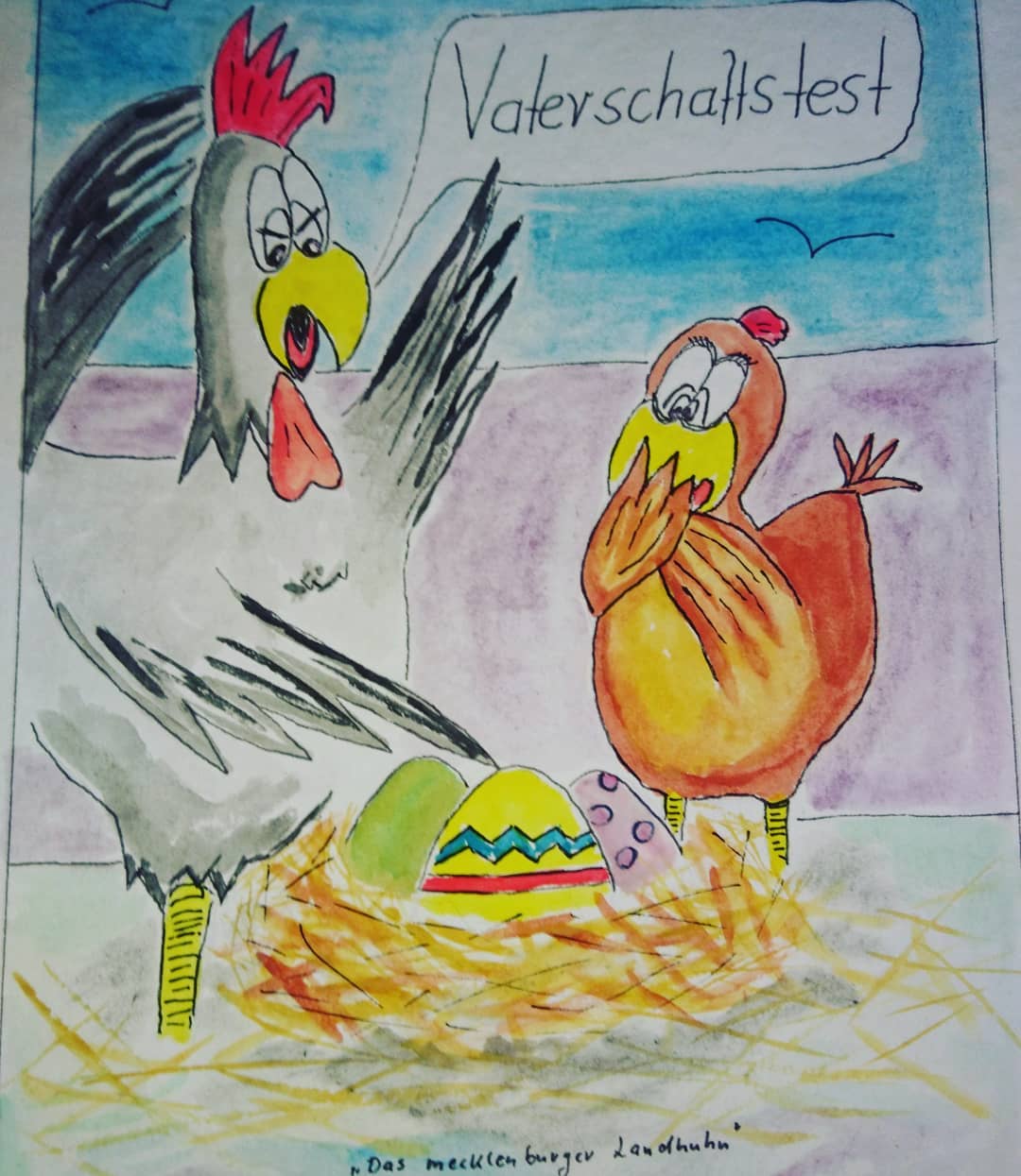 Landhuhn-Gegacker vom 5. Apr 2020 Landhuhn-Gegacker vom 5. Apr 2020