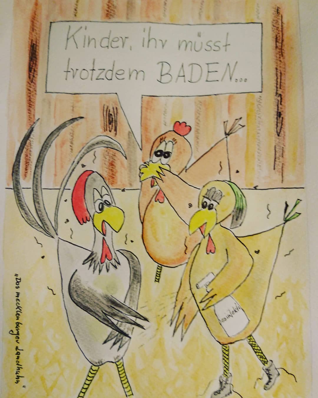 Landhuhn-Gegacker vom 23. Apr 2020 Landhuhn-Gegacker vom 23. Apr 2020