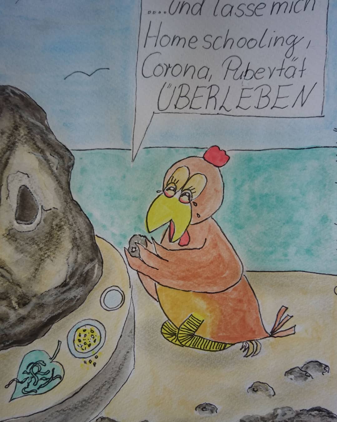 Landhuhn-Gegacker vom 30. Mar 2020