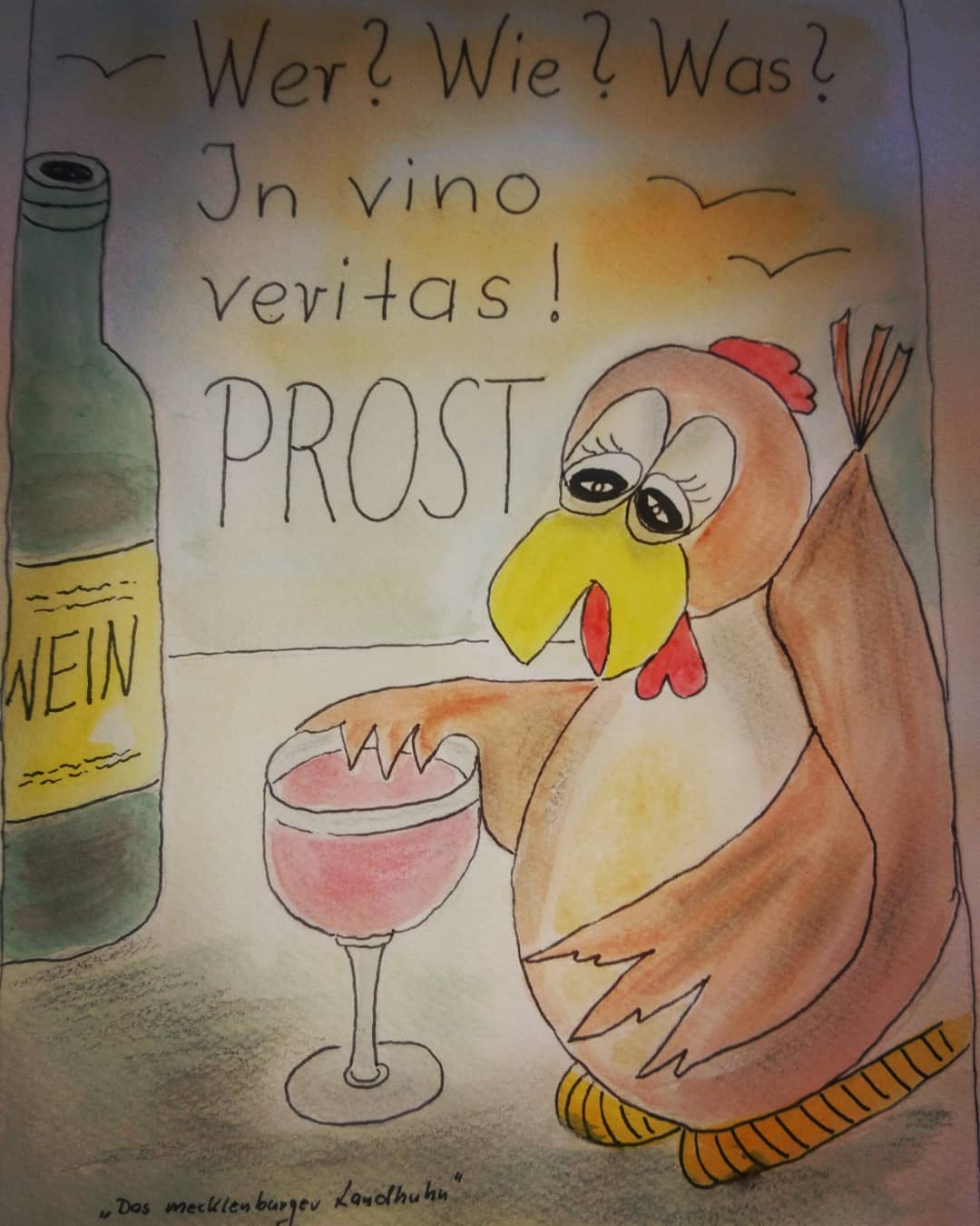 Landhuhn-Gegacker vom 31. Mar 2020