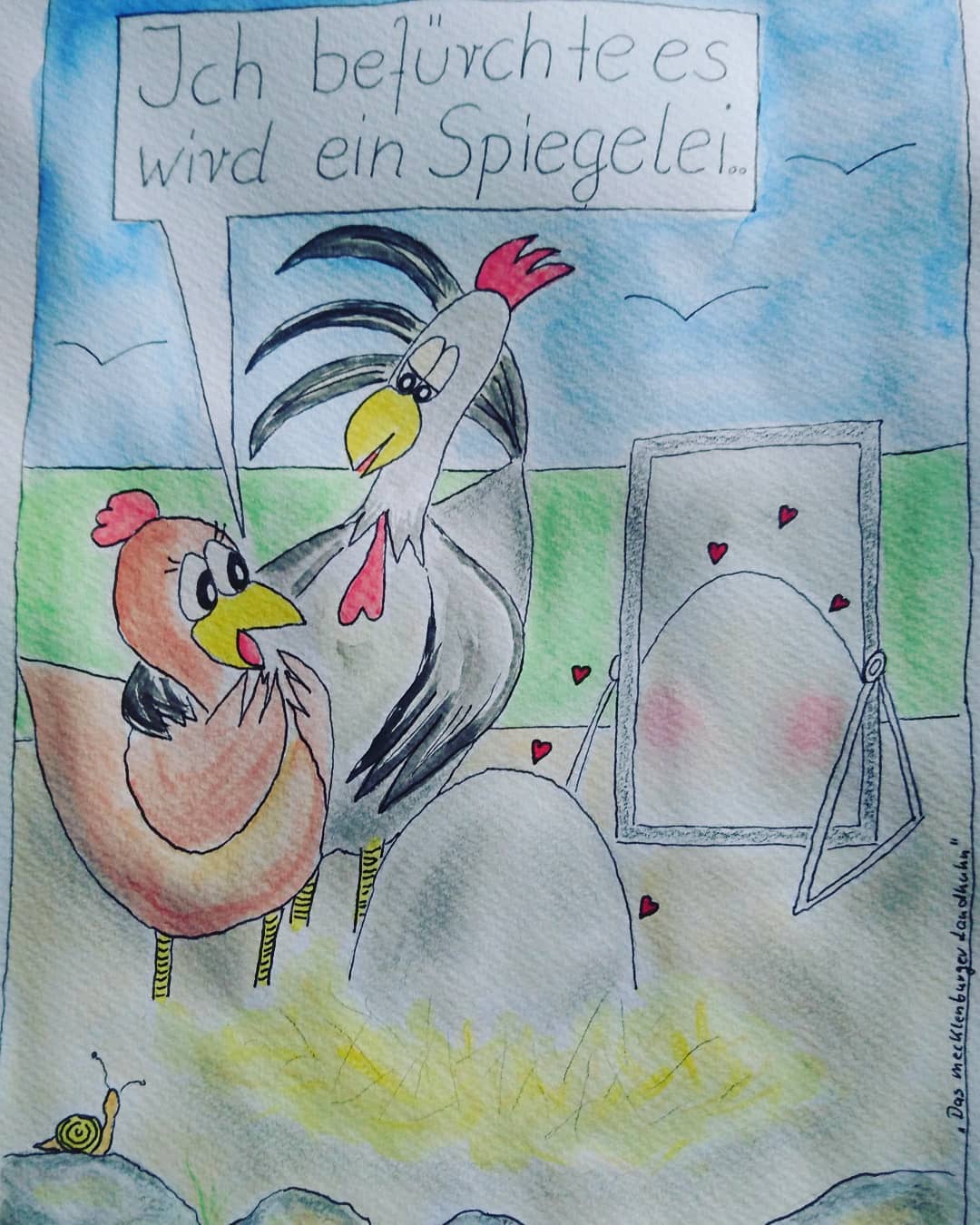 Landhuhn-Gegacker vom 8. Apr 2020 Landhuhn-Gegacker vom 8. Apr 2020