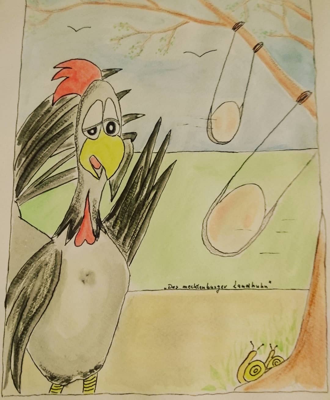 Landhuhn-Gegacker vom 10. Apr 2020 Landhuhn-Gegacker vom 10. Apr 2020