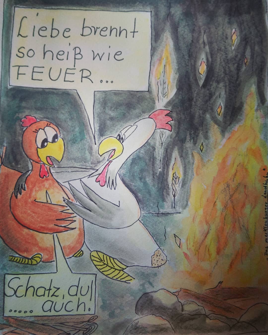 Landhuhn-Gegacker vom 11. Apr 2020 Landhuhn-Gegacker vom 11. Apr 2020