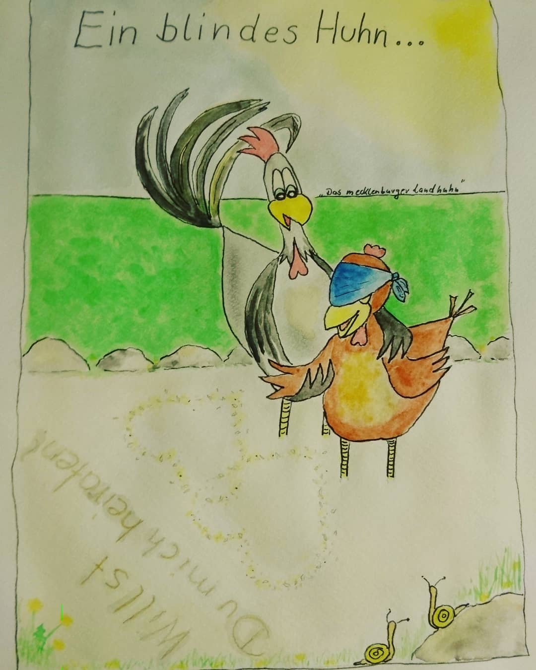 Landhuhn-Gegacker vom 13. Apr 2020 Landhuhn-Gegacker vom 13. Apr 2020