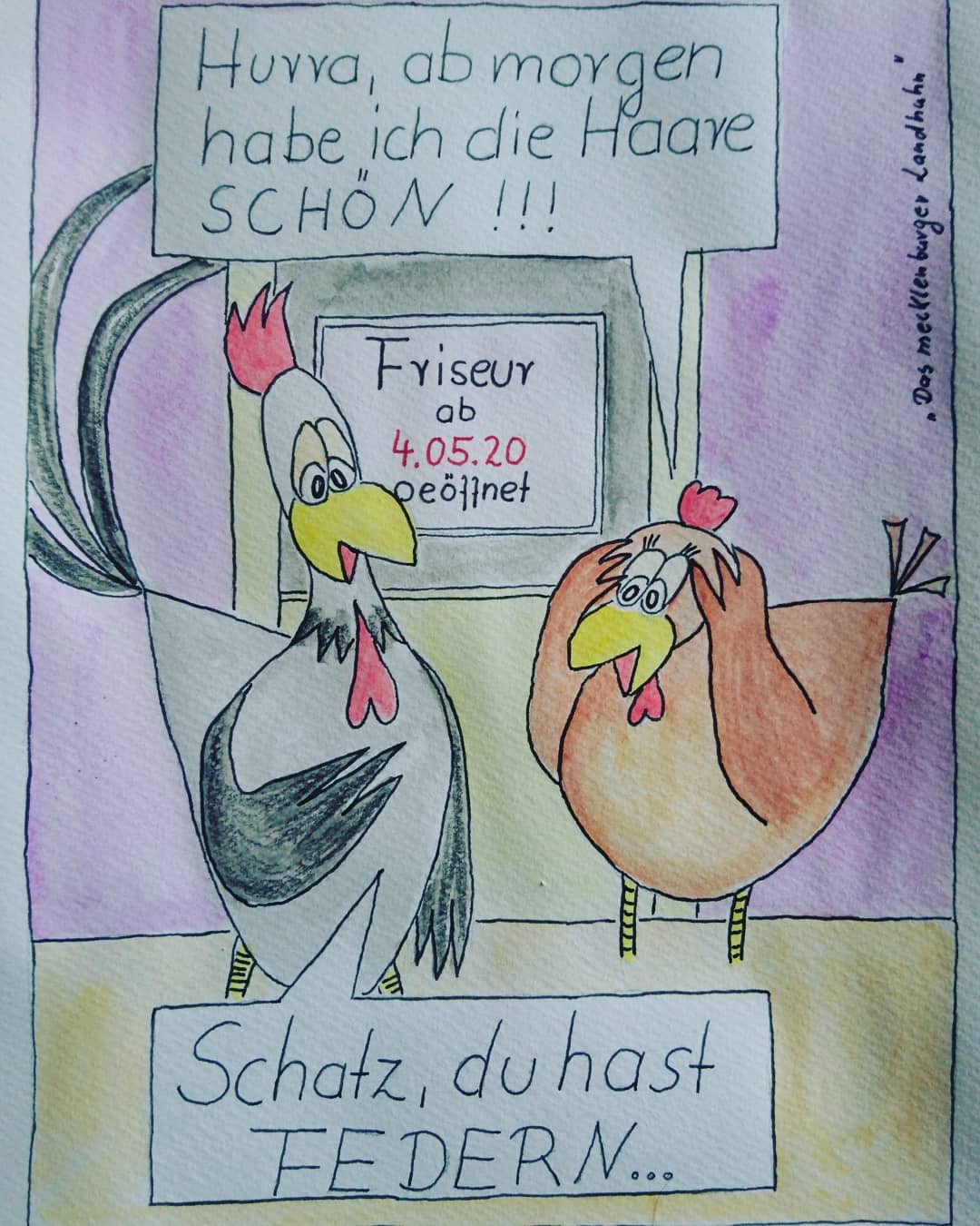 Landhuhn-Gegacker vom 3. May 2020 Landhuhn-Gegacker vom 3. May 2020