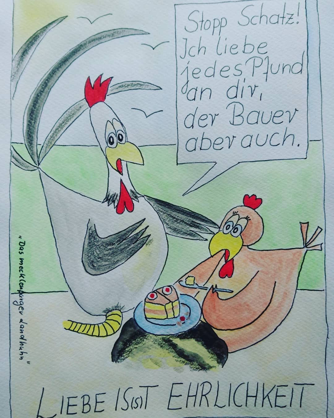 Landhuhn-Gegacker vom 13. May 2020