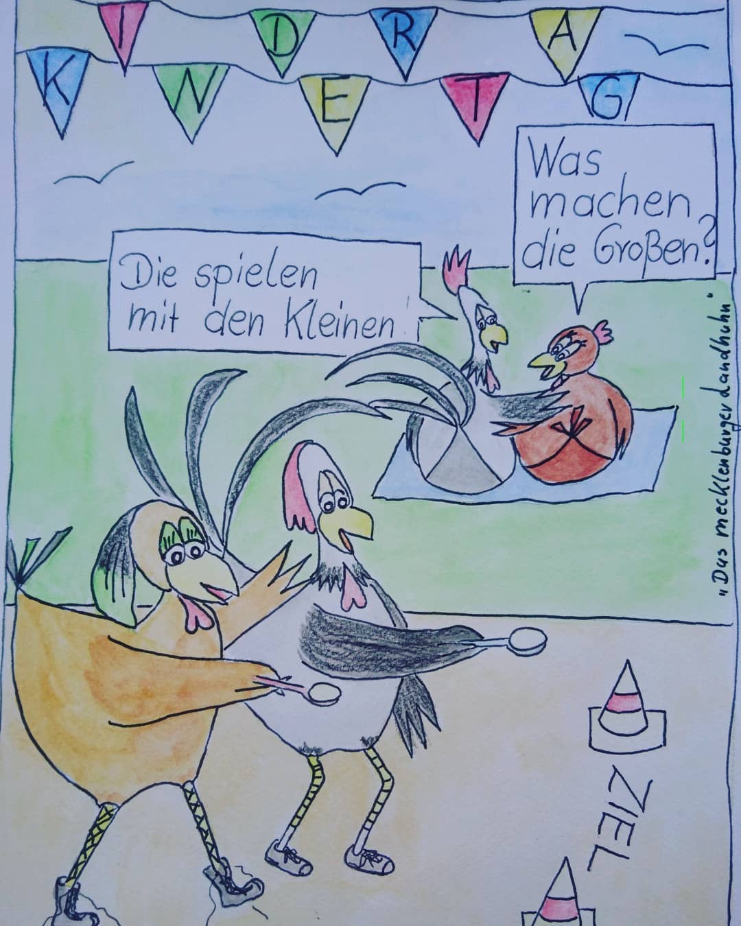 Landhuhn-Gegacker vom 1. Jun 2020 Landhuhn-Gegacker vom 1. Jun 2020