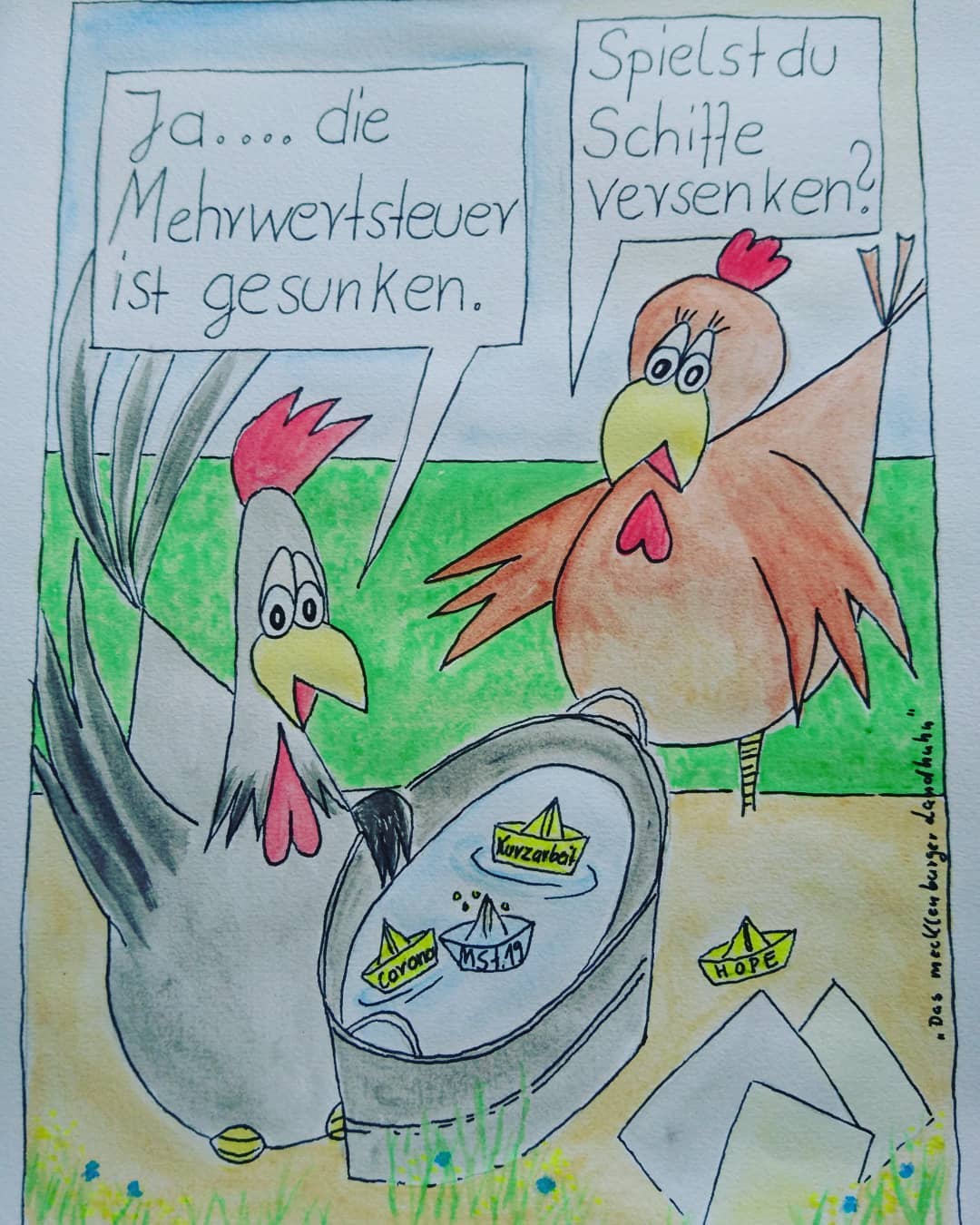 Landhuhn-Gegacker vom 4. Jul 2020 Landhuhn-Gegacker vom 4. Jul 2020