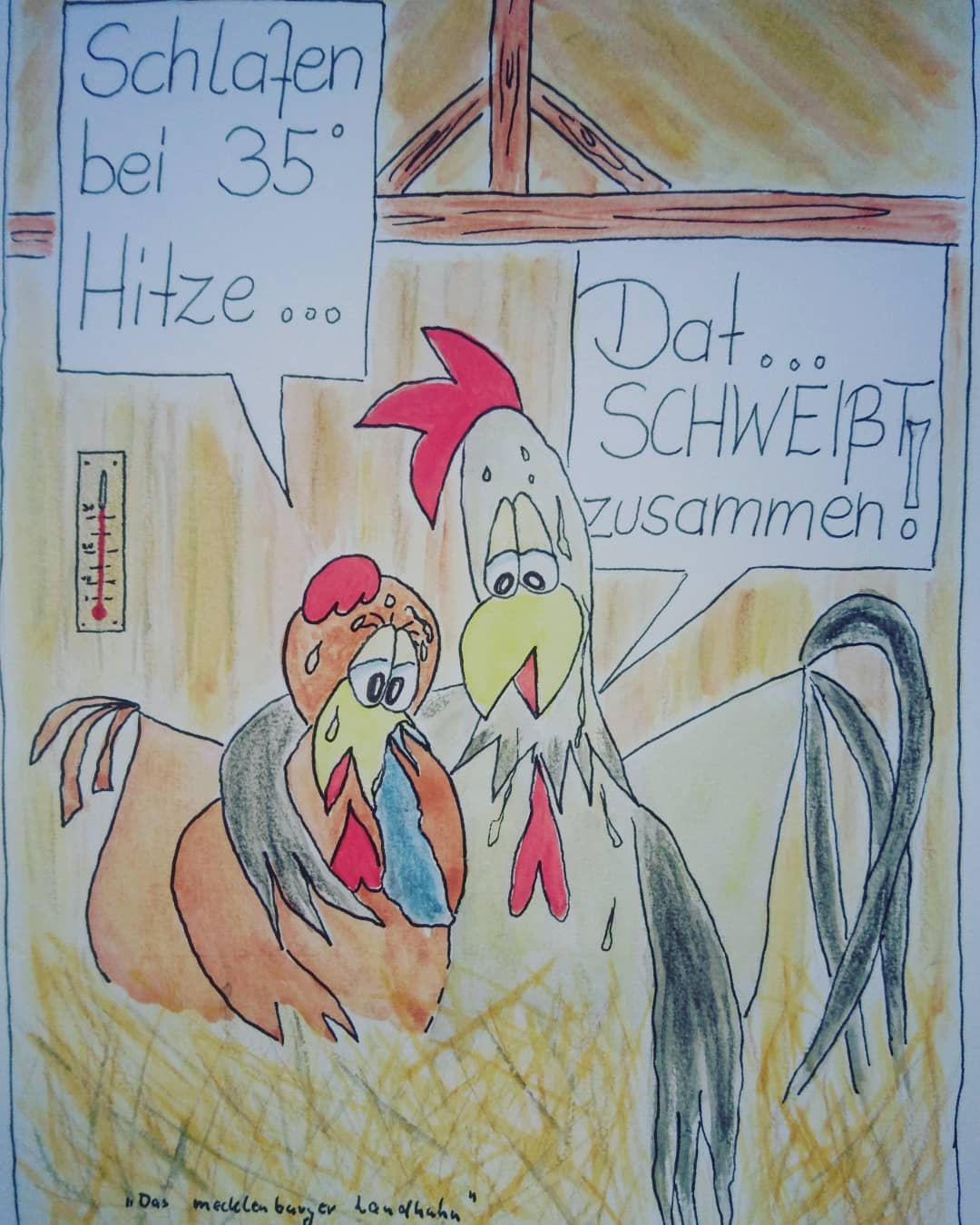 Landhuhn-Gegacker vom 12. Aug 2020 Landhuhn-Gegacker vom 12. Aug 2020