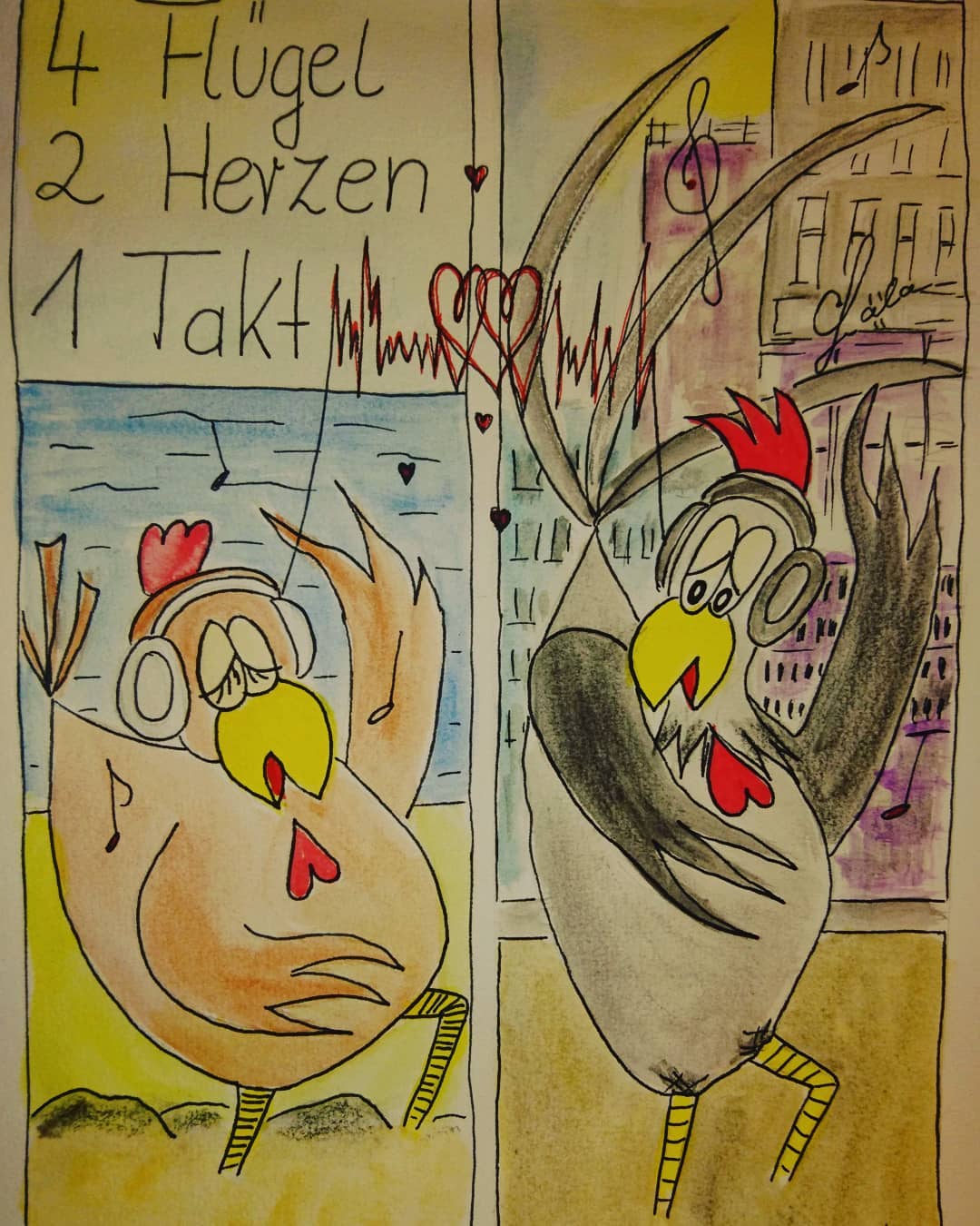 Landhuhn-Gegacker vom 21. Aug 2020 Landhuhn-Gegacker vom 21. Aug 2020