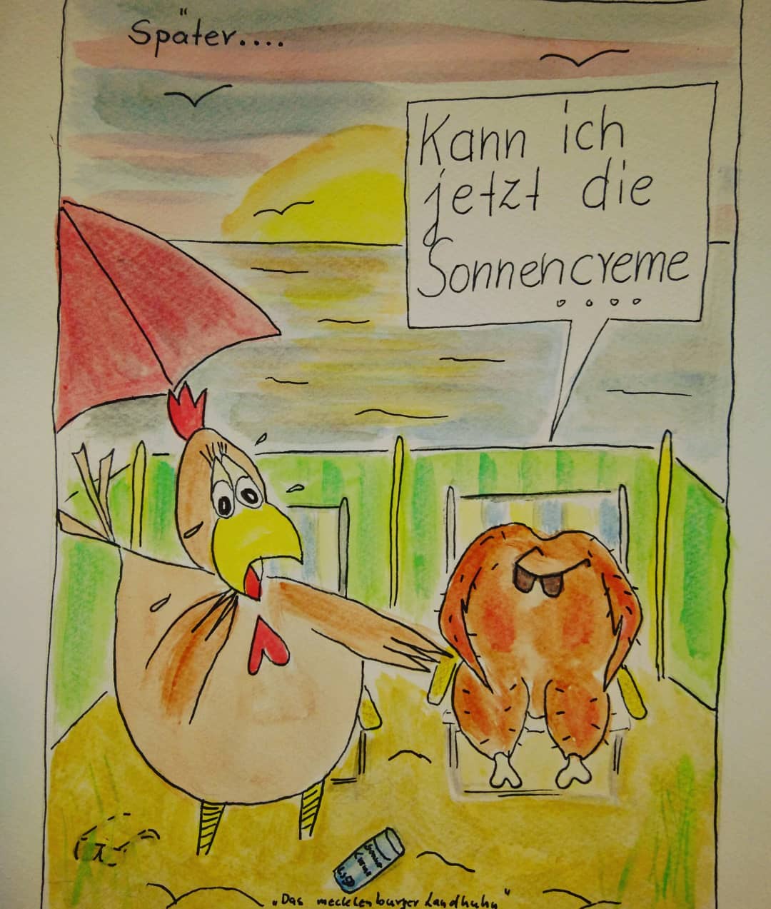 Landhuhn-Gegacker vom 15. Sep 2020