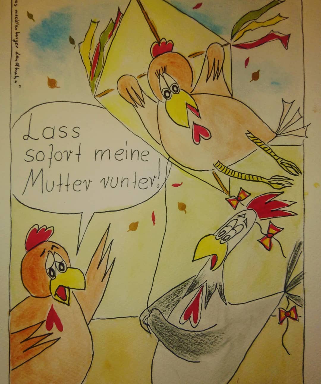 Landhuhn-Gegacker vom 24. Oct 2020