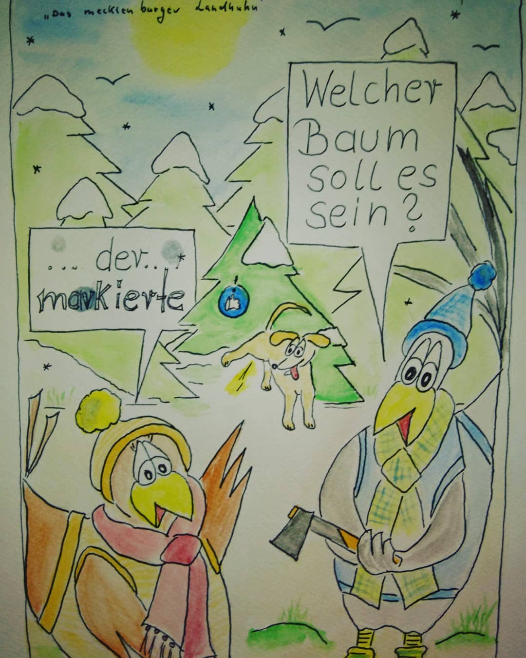 Landhuhn-Gegacker vom 23. Dec 2020 Landhuhn-Gegacker vom 23. Dec 2020