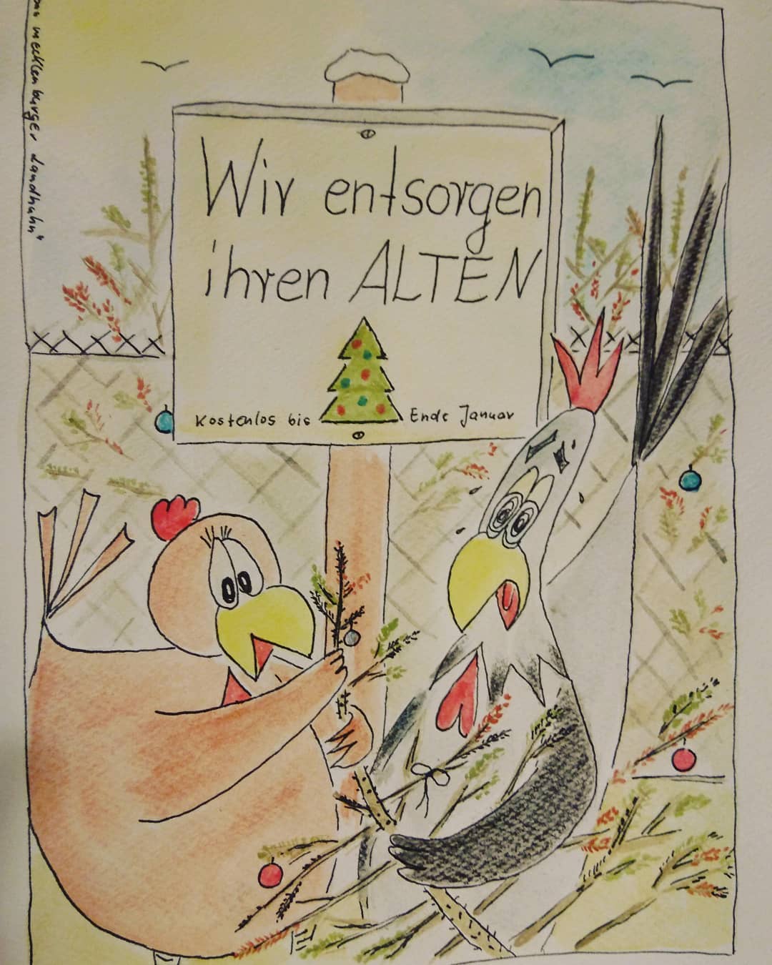 Landhuhn-Gegacker vom 18. Jan 2021 Landhuhn-Gegacker vom 18. Jan 2021