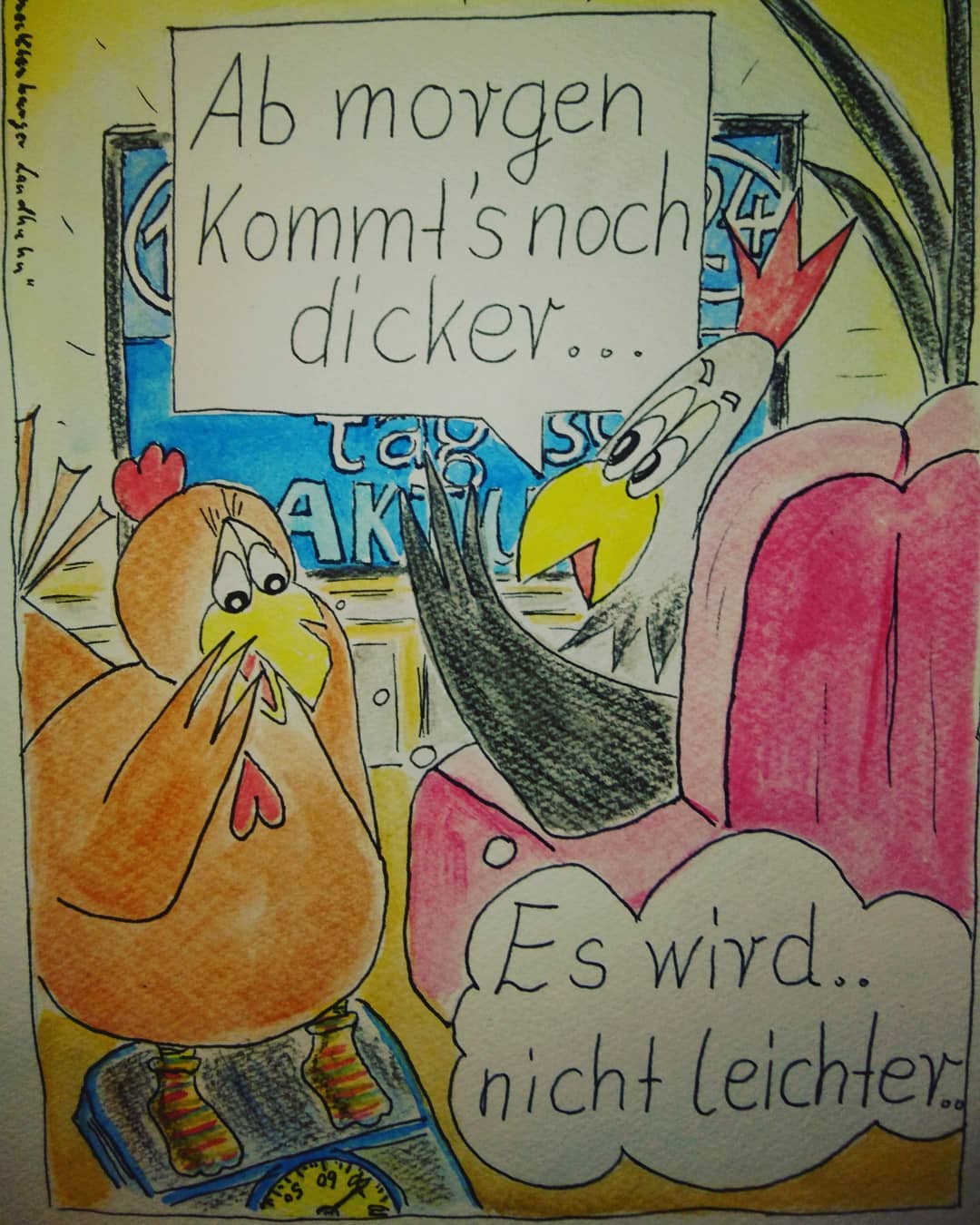 Landhuhn-Gegacker vom 24. Jan 2021 Landhuhn-Gegacker vom 24. Jan 2021