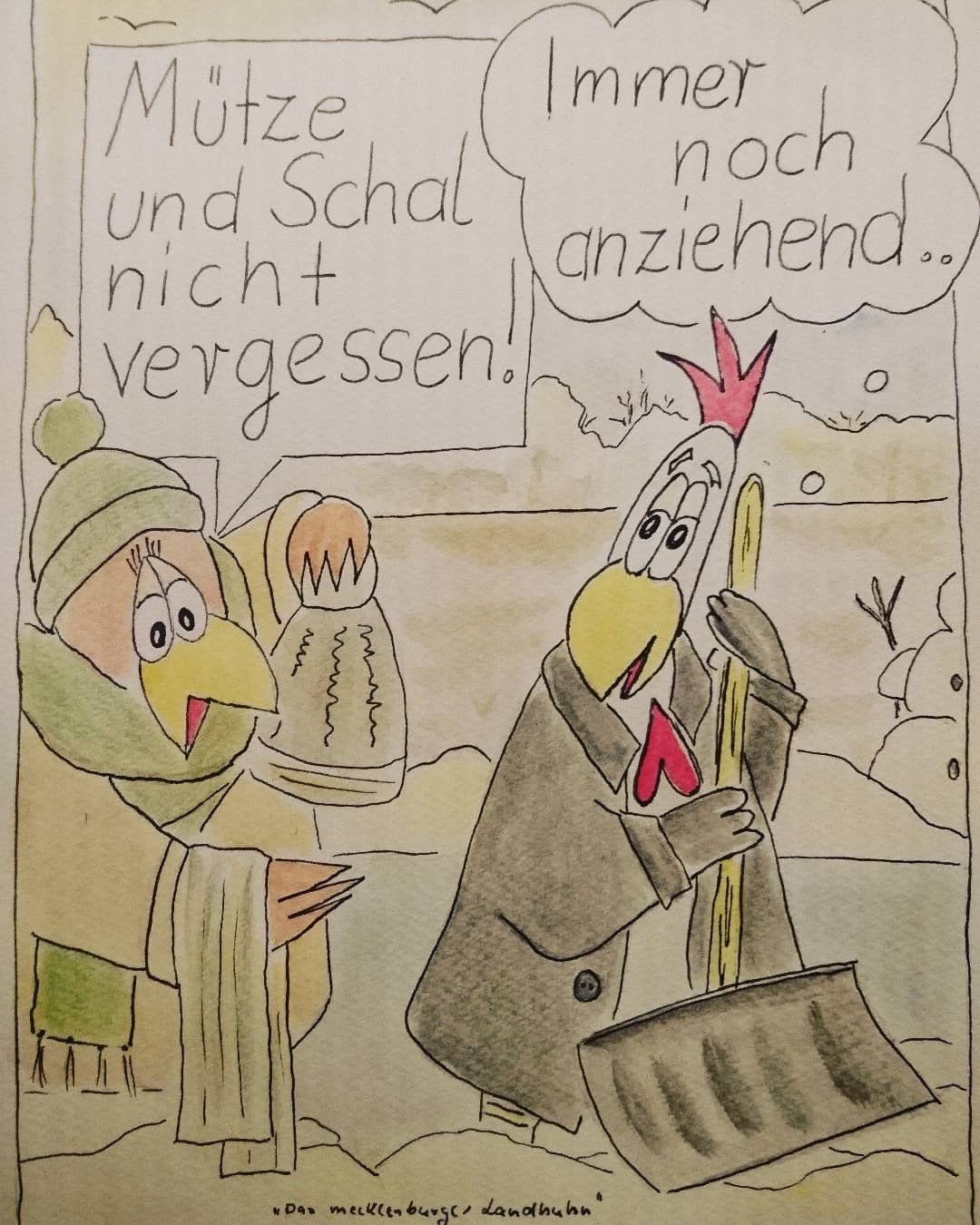 Landhuhn-Gegacker vom 30. Jan 2021 Landhuhn-Gegacker vom 30. Jan 2021