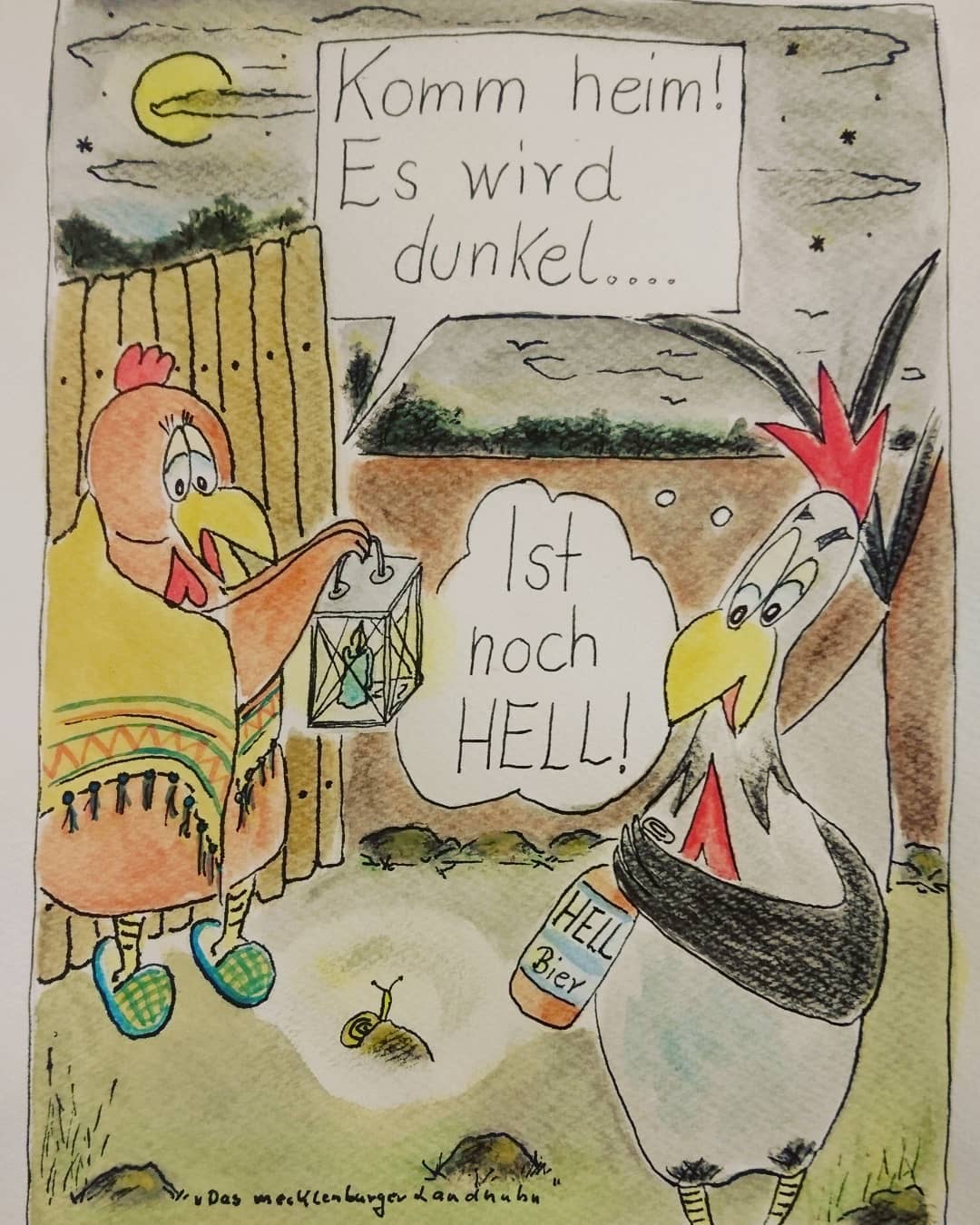 Landhuhn-Gegacker vom 11. Jan 2021 Landhuhn-Gegacker vom 11. Jan 2021