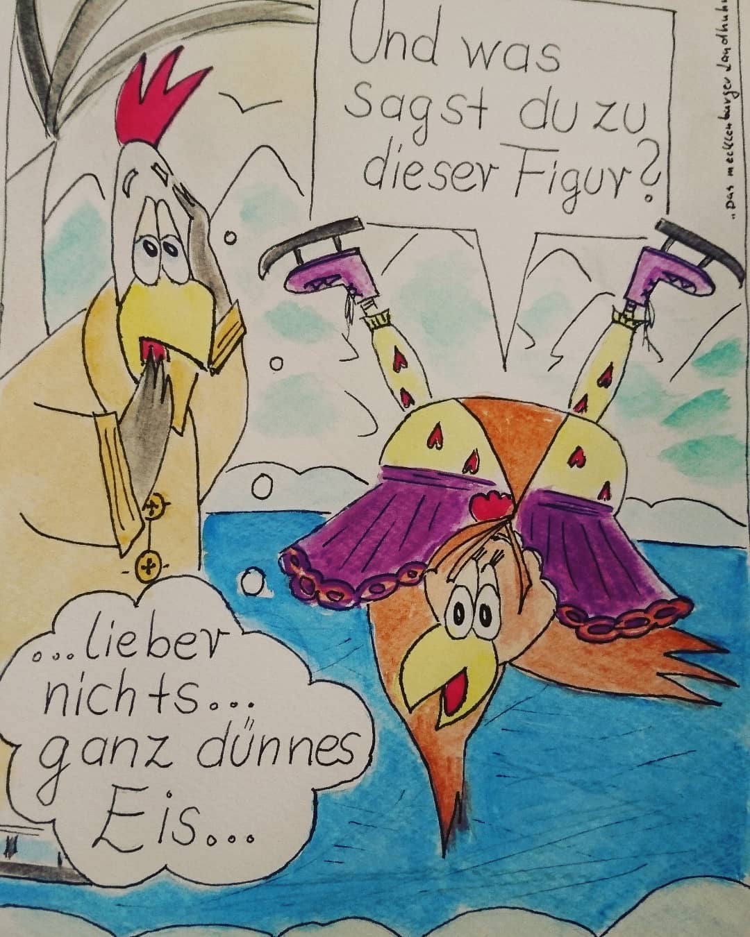 Landhuhn-Gegacker vom 3. Feb 2021 Landhuhn-Gegacker vom 3. Feb 2021