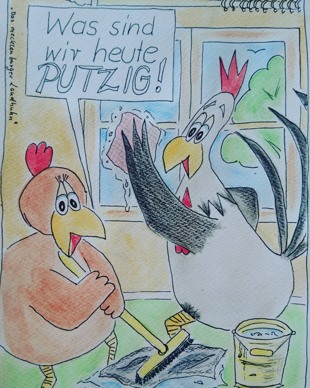 Landhuhn-Gegacker vom 26. Mar 2021