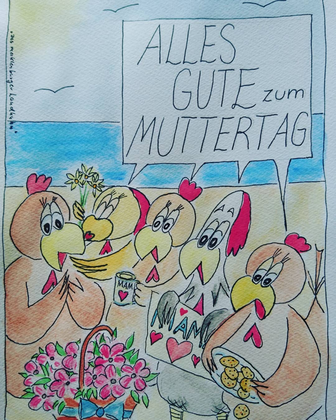 Landhuhn-Gegacker vom 9. May 2021