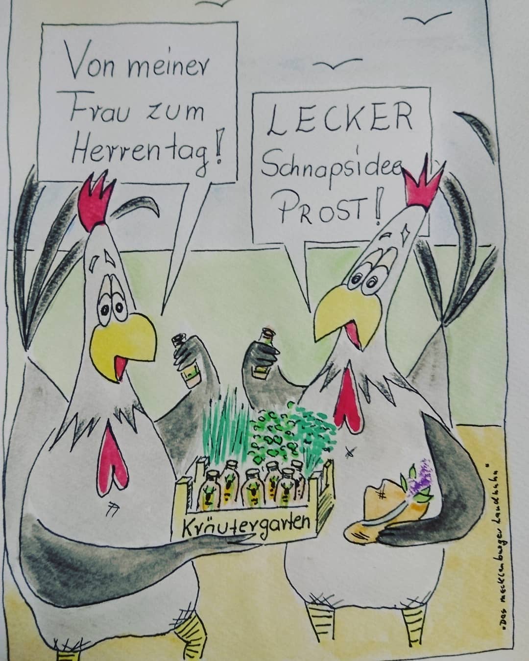 Landhuhn-Gegacker vom 13. May 2021