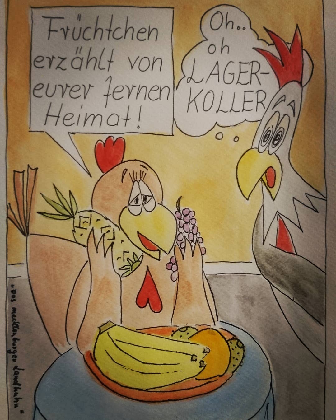 Landhuhn-Gegacker vom 3. Mar 2021